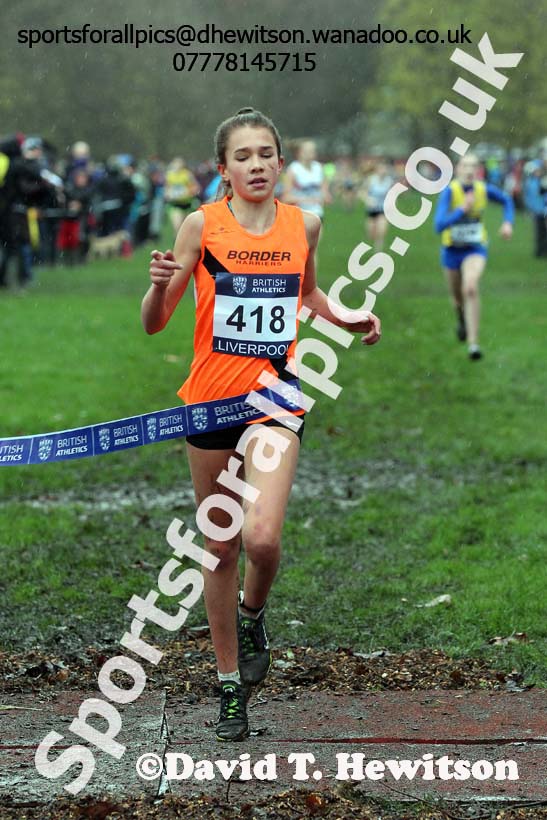 Girls under-15s, British Athletics Liverpool Cross Challenge, Sefton Park, Liverpool. Photo: David T. Hewitson/Sports for All Pics